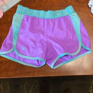Justice Playformance Purple and Teal Shorts